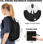 Seektop 15L Small Hiking Backpack - Image 4