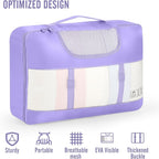 Veken 10 Set Packing Cubes for Travel Essential, Suitcase Organizer Bags in 4 - Image 4