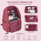OMOUBOI 14 inch Travel Laptop Backpack - Image 4