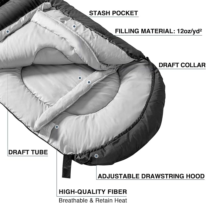 Atarashi Camping Sleeping Bag- 4 Seasons - Image 3