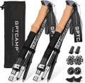 GPTCAMP Nordic Walking Stick, Cork Handle, Lightweight 7075 Aluminum Trekking by GPTCAMP