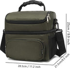 FlowFly Double Layer Cooler Insulated Lunch Bag Adult Lunch Box Large Tote Bag - Image 4