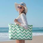Becokan Beach Bags for Women Large Waterproof Beach Tote Bag Zipper Beach Bags - Image 6