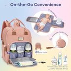 RUVALINO Diaper Bag Backpack, Large Capacity, Waterproof - Image 3