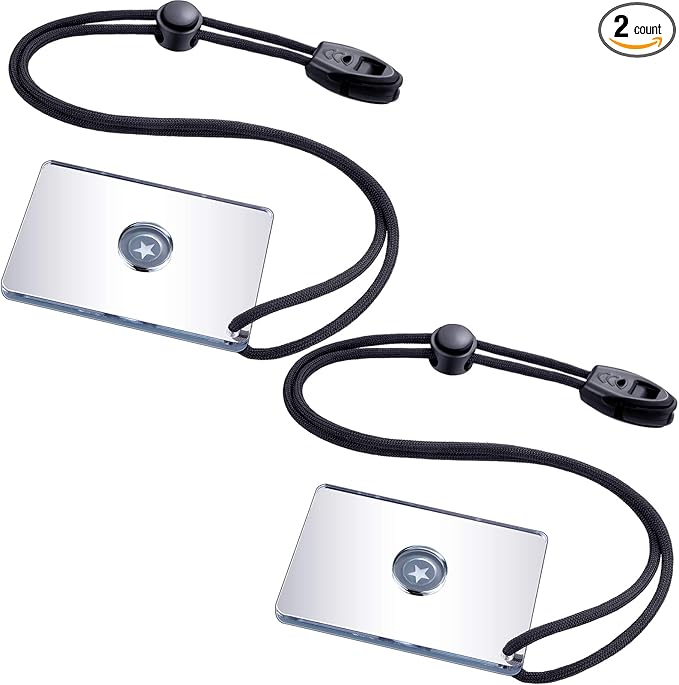 Jetec 2 Pieces Survival Reflective Mirror 2 x 3 Inch Send Remotely PFD Mirrors by Jetec