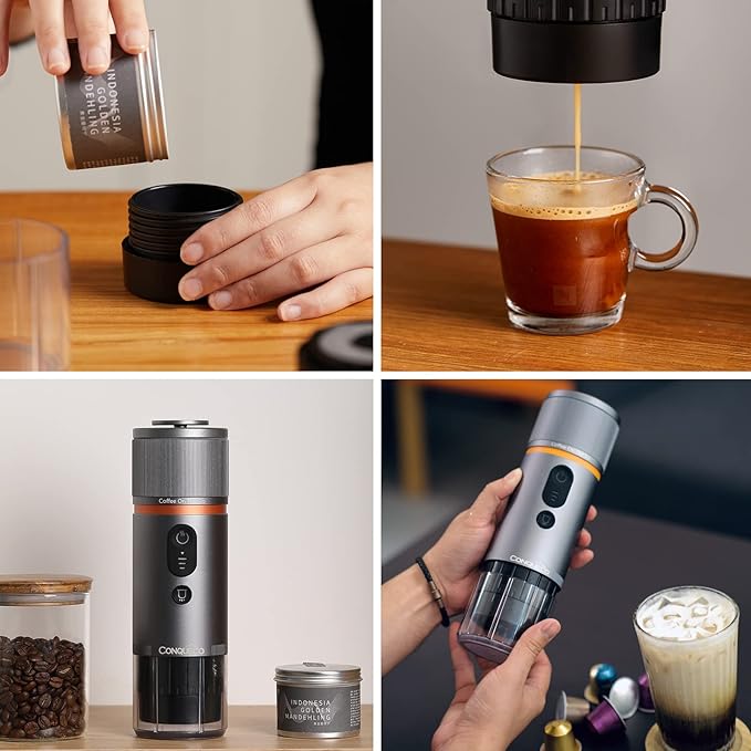 CONQUECO Portable Espresso Machine Travel: 12v Car Coffee Maker - Image 6