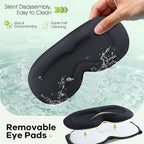 3D Sleep Headphones with Bluetooth 5.4 Sleep Mask, Bamboo Cotton Music Wireless - Image 7