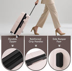 Merax Luggage Sets of 3 Piece Carry on Suitcase Airline Approved, Hardcase - Image 4