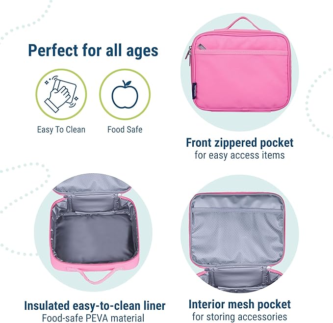 Wildkin Kids Insulated Lunch Box – Durable and Reusable - Image 4