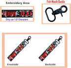 Custom Luggage Tags, Custom Personalized Luggage tag Name, Embroidery Key Ring - Image 3