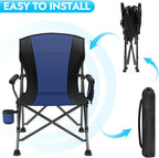 2 Pack Oversized Folding Camping Chair - Image 4