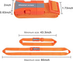 Buckle Straps with Clips, Adjustable Nylon Strap with Buckle, Packing Straps - Image 3