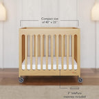 Foundations Boutique Folding Mini Baby Crib - Image 2