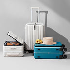 Hanke 24 Inch Checked Luggage PC Hard Case Luggage Top Opening Aluminum Frame - Image 9