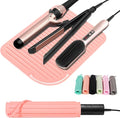 Quccefods Heat Resistant Mat Large Silicone Hot Hair Tools Holder for Curling Irons Flat Iron Hair Straightener Mat Portable Vanity Pad