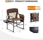 VINGLI Camping Chairs, Directors Chair, Camping Chair - Image 6