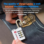 Forge Dual-Opening: Key or Combination Access Lock, TSA Approved Locks - Image 6