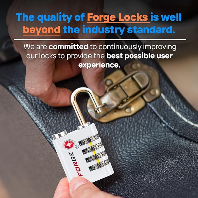 Forge Dual-Opening: Key or Combination Access Lock, TSA Approved Locks - Image 6