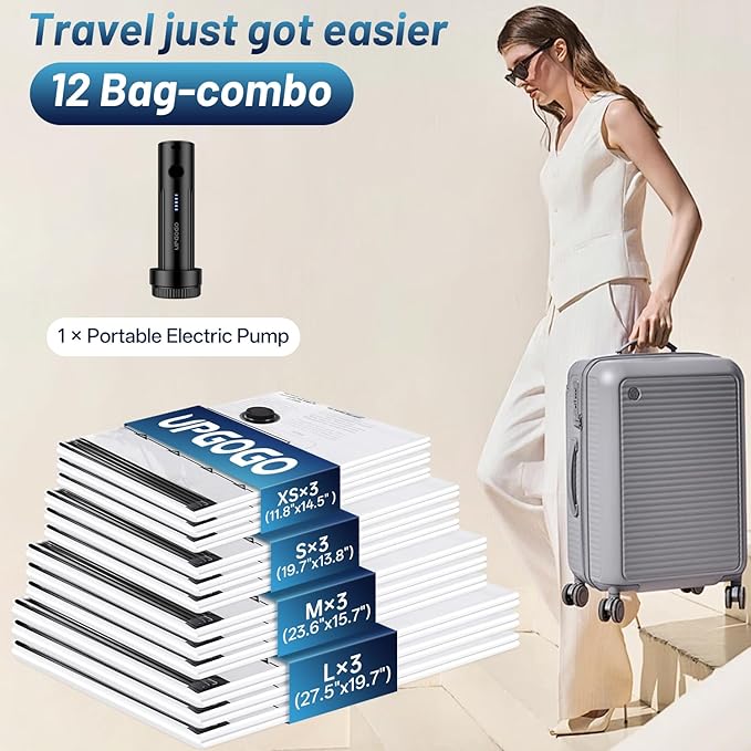 Combo 12 Pack Travel Vacuum Bags - Image 2