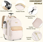 Small Rolling Backpack, Underseat Carry On Luggage - Image 2