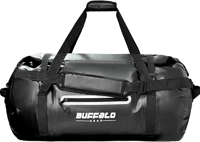 Buffalo Gear Waterproof Duffle Bag 40L 60L 80L Roll-top Dry Bag Heavy Duty by BuffaloGear