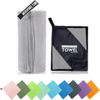 Microfiber Travel Towel, Soft Lightweight Quick Dry Towel, Super Absorbent by ZIUDBOC