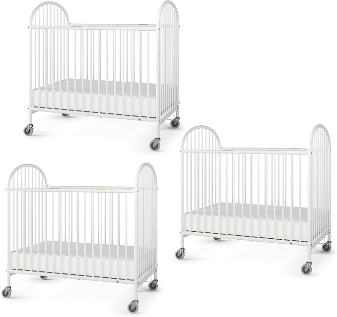 Foundations Pinnacle Metal Compact Folding Crib 3 Pack by FoundationsChildrensProducts