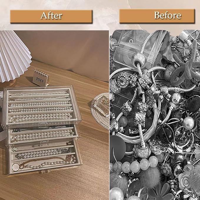 5 Drawers Necklace Organizer Storage, Tray - Image 6