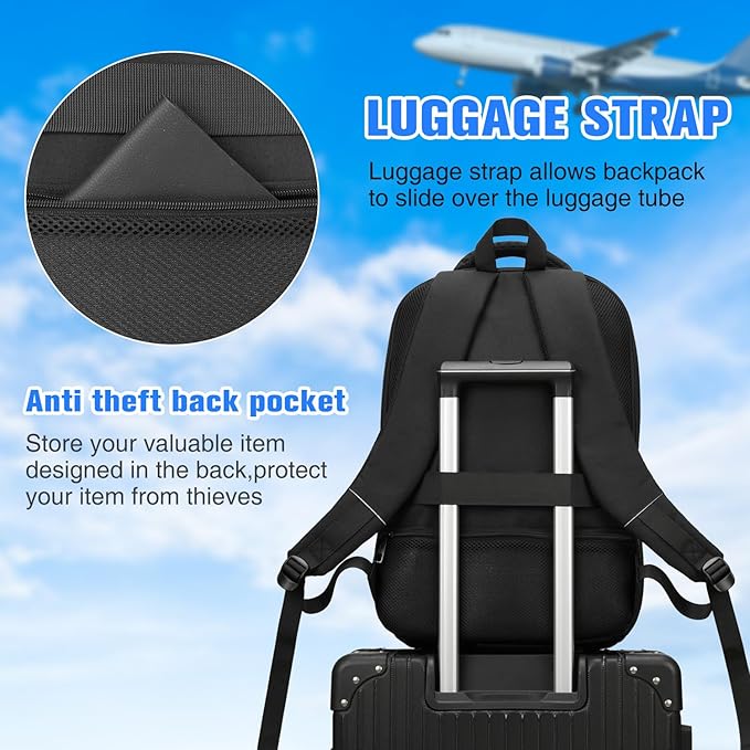 Paude Laptop Backpack, School Backpack Large Bookbag - Image 6