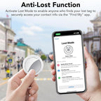 2025 New Air Tracker Tags-4 Pack, Replaceable Battery, Key Finder and Item - Image 7