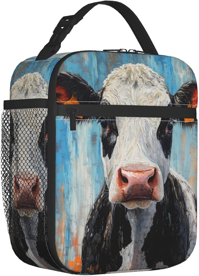 Cow Lunch Box for Kids Aldults, Realistic Animal Reusable Thermal Insulation - Image 2