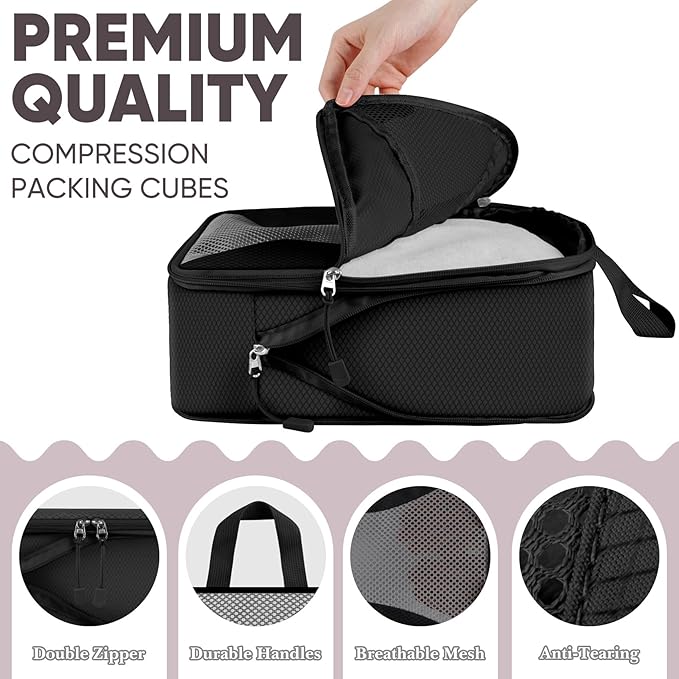 8 Set Compression Packing Cubes - Image 5