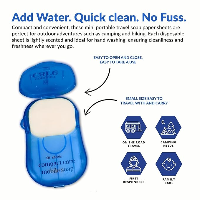 Portable Soap Sheets – 500pcs – Pocket-Size Biodegradable Hand Wash Paper - Image 3