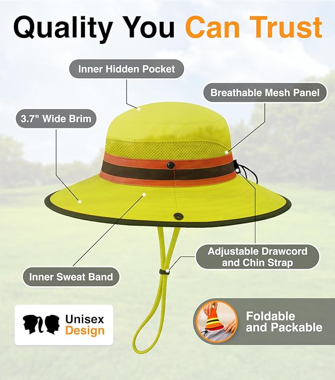 GearTOP Safari Sun Hat for Men and Sun Hats for Women UV Protection UPF 50+ - Image 3