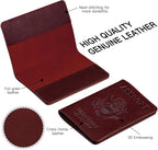 BIAOTIE Premium Leather Passport Holder Covers, Rfid Travel Wallet Passport - Image 2