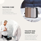 Wogarl 3PCS Leather Weekender Bag - Image 2