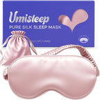 Umisleep 100% Pure Mulberry Silk Sleep Mask, 22 Momme 6A Soft & Smooth Fibers by Umisleep