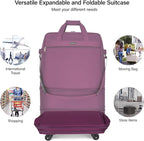 Hanke Suitcases with Wheels Expandable Foldable Luggage Bag Suitcase - Image 4