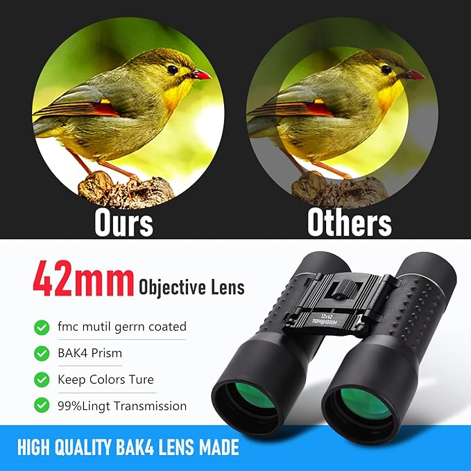 12x42 HD Binoculars for Adults, Professional Large View Binoculars - Image 2