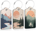 Mystic Wolf Sunset 3 Pack Luggage Tags by Losthll