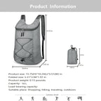 16L Hiking Daypack Lightweight Foldable Travel Backpack Water Repellent Camping - Image 7