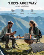 Apowking Portable Power Station Bank 200W Peak, 146Wh Solar Powered Power Bank - Image 5