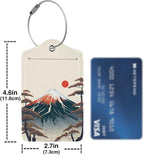 Mount Fuji 2-Pcs Premium Leather Tags - Image 4