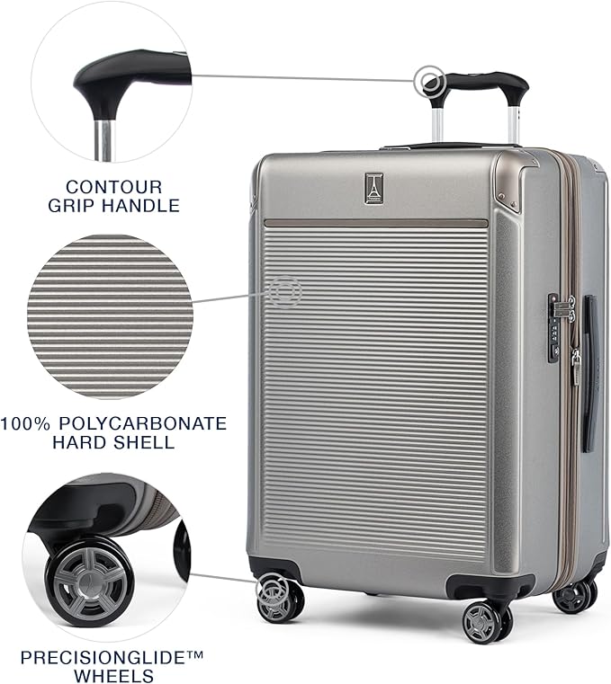 Travelpro Platinum Elite Hardside Expandable Checked Luggage, 8 Wheel Spinner - Image 3