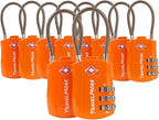 TravelMore 10 Pack TSA Approved Travel Combination Cable Luggage Locks by TravelMore