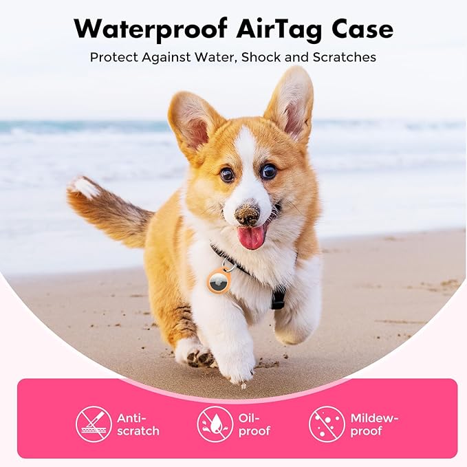 UNBREAKcable 4 Pack Holder for Apple AirTag Protective Case Waterproof TPU Shell - Image 8