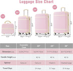 Merax Luggage Set 3 Piece Suitcase Set - Image 2