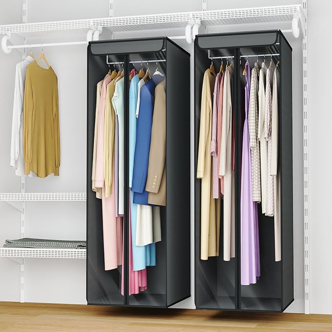 Univivi Garment Bags for Hanging Clothes, Large Clothes Storage Bags Closet - Image 6