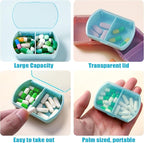 4PCS Small Pill Case Travel Pill Box Cute Pill Organizer - Image 3