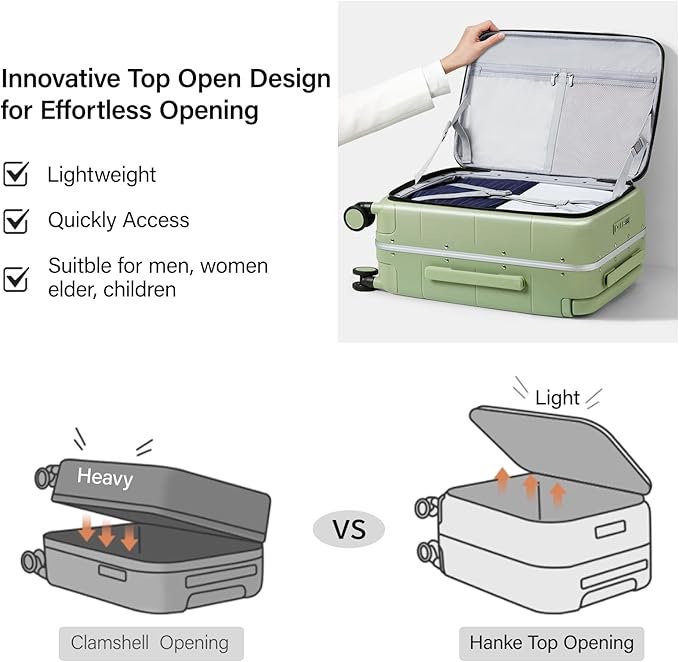Hanke Top Opening 24 Inch Luggage - Image 3